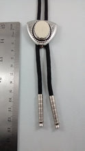 Load image into Gallery viewer, Ostrich Egg Shell Triangular Shaped Bolo Tie