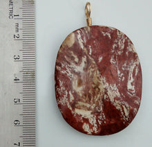 Load image into Gallery viewer, Jasper Wire-Wrapped Bead Pendant
