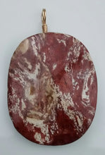 Load image into Gallery viewer, Jasper Wire-Wrapped Bead Pendant
