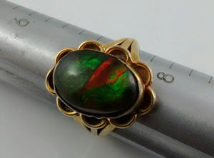 Ammolite Ring