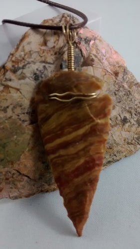 Jasper Arrowhead Necklace