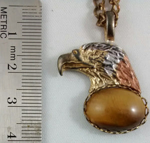 Tiger Eye Eagle Necklace