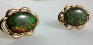 Ammolite Cuff Link