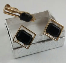 Load image into Gallery viewer, Obsidian Cuff Links &amp; Tie Pin
