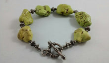 Load image into Gallery viewer, Green-Dyed Magnesite Bracelet
