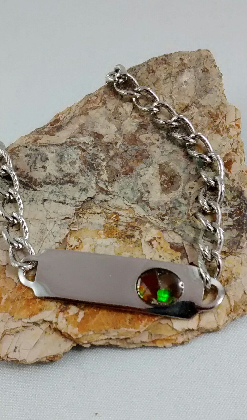 Ammolite Flake Bracelet