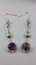 Load image into Gallery viewer, Amethyst Chips Dangling Earrings
