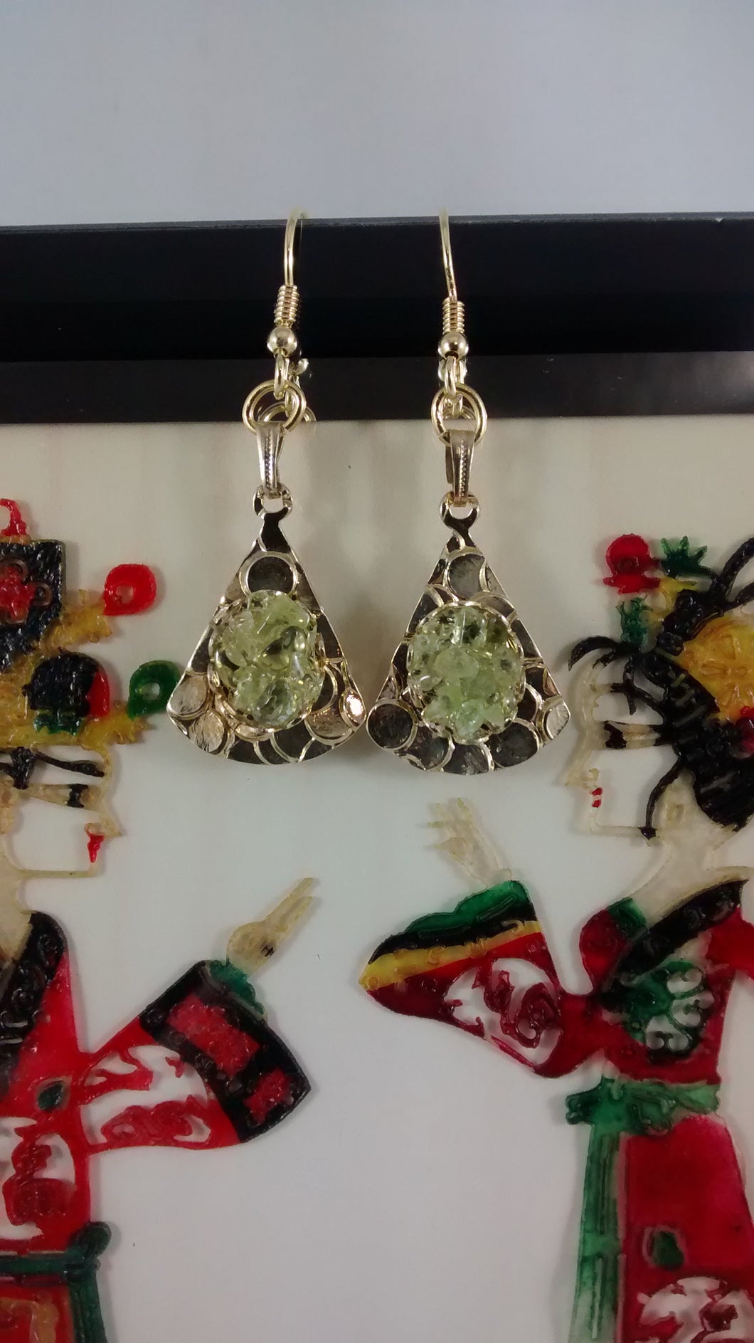 Peridot Chip Earrings