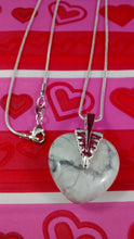 Load image into Gallery viewer, Howlite Heart-Shaped Necklace
