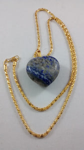 Lapis Heart-Shaped Necklace