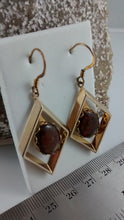 Load image into Gallery viewer, Ammolite Diamond Shaped Earrings
