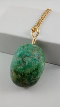 Load image into Gallery viewer, Stabilized Turquoise Wire Wrapped Bead Necklace
