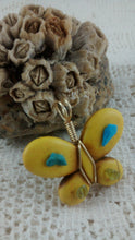 Load image into Gallery viewer, Butterfly Shaped Dyed Stone Bead with Gemstones
