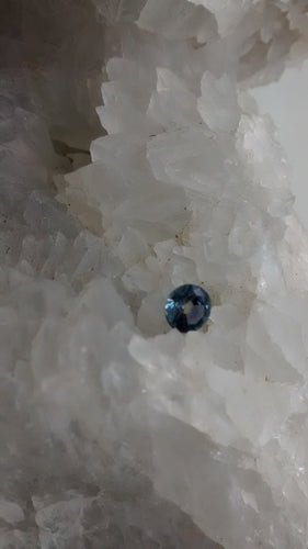 Blue sapphire from the Spokane Sapphire Mine in Helena, Montana.