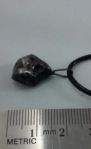 Odessa Meteorite Fragment Pendant with Black Leather Chain