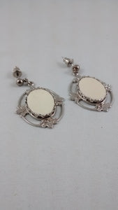 Ostrich Egg Shell Earrings