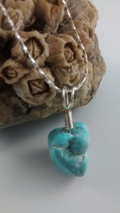 Reconstituted Turquoise Necklace