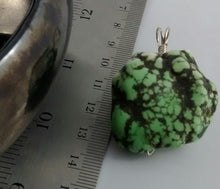 Load image into Gallery viewer, Dyed Green Magnesite Pendant
