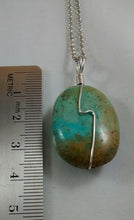 Load image into Gallery viewer, Size of Stabilized Turquoise Bead Necklace
