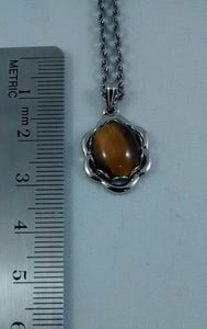 Size of small Tiger Eye Necklace