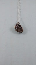 Load image into Gallery viewer, Back of silver and garnet pendant
