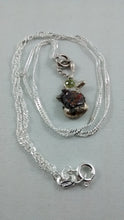 Load image into Gallery viewer, Unique silver pendant with silver plated chain
