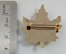 Load image into Gallery viewer, Maple Leaf Gemstone Pin
