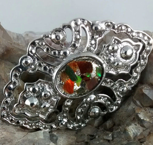 Ammolite Flake Pin