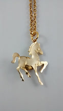 Load image into Gallery viewer, Horse-Shaped Pendant with Tiger-Eye Stone
