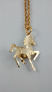 Horse-Shaped Pendant with Tiger-Eye Stone